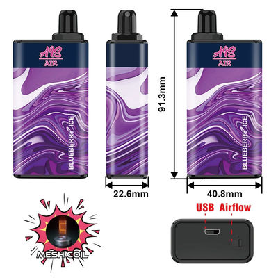 dispositivo disponible 15ml de los soplos CBD Vape del aire 5000 de 950mAh AIS