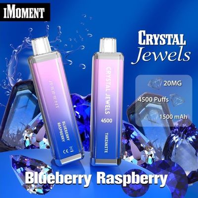 Pluma de vaporizador desechable Cristal joyas 4500 Puffs malla bobina de 15 ml líquido recargable Ecig