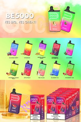 14 ml 5000 puffs Big Puff POCO BE5000 Vape Mesh bobina de vapeo desechable caja de vapeo 1,2 ohm