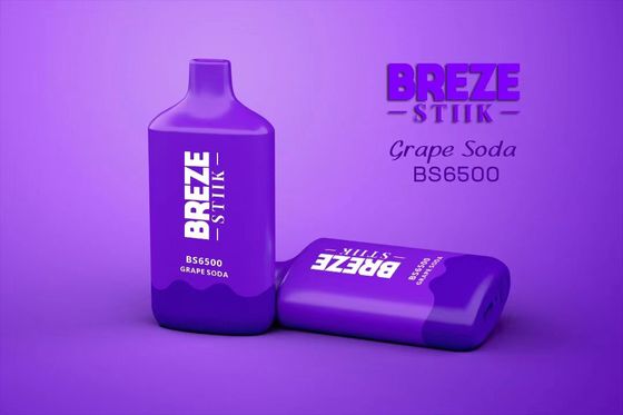 BREZE BS6500 Vapor desechable Gran soplo de 15 ml de jugo precargado Batería de 500 mAh