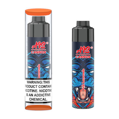 Vape negro con puff grande con puerto de carga tipo C y voltaje de 3.7V