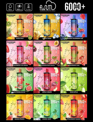 FluumBar6000 el vape disponible al por mayor 6000puffs 15ml prellenó el ejuice 650mAh