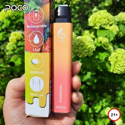 15 ml POCO HUGE 5000 Puffs cigarrillo electrónico desechable con función de flujo de aire