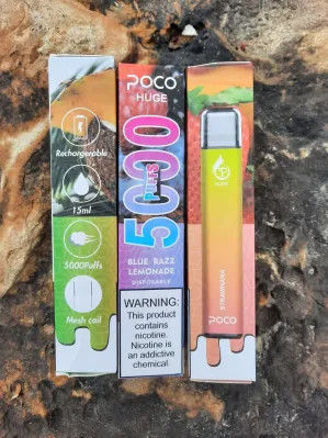 15 ml de E-Liquid POCO 5000 Puffs Dispositivo de 5% de nitrógeno para suavizado