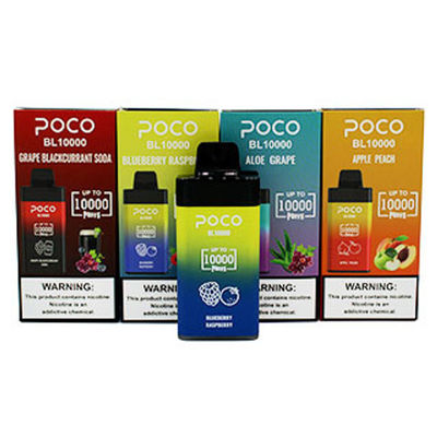 POCO BL10000 Big Puff precargado desechable Vape 20ml 5% Nic 650mAh recargable