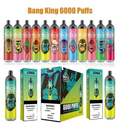 Sabor 15ml 6000puffs Mesh Coil Rechargable Disposable de la fruta de rey 6000 Vape de la explosión