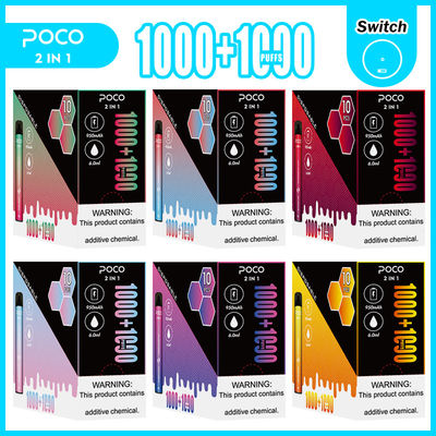 POCO 2 en 1 NIC disponible pre llenado 950mAh de Vapes el 5% de la nicotina de la sal