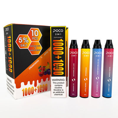 POCO 2 en 1 NIC disponible pre llenado 950mAh de Vapes el 5% de la nicotina de la sal