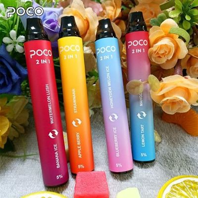 6ml 2000 Puff Vape Puff Bar Mini POCO 2 en 1 con impresión de logotipo