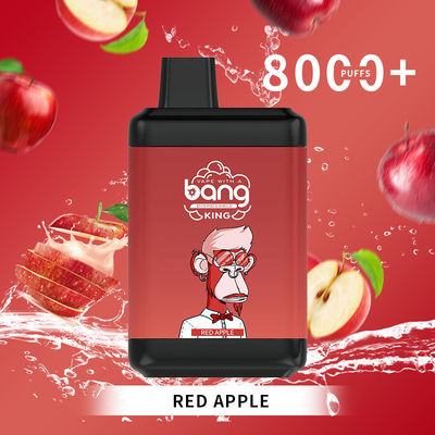 Vapor recargable de la fábrica de España de la acción de la explosión de la nicotina disponible popular del rey 8000puffs Ecig el 2%3%5%