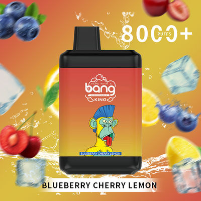 Vapor recargable de la fábrica de España de la acción de la explosión de la nicotina disponible popular del rey 8000puffs Ecig el 2%3%5%