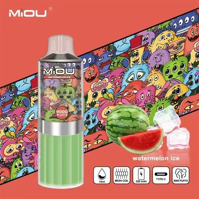 MIOU 9000 Dispositivo de vapeo desechable de CBD de 18 ml de vapeo en cápsulas precargadas de líquido electrónico