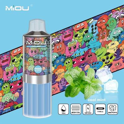 MIOU 9000 18 ml Vapor desechable E líquido Precargado Variedad con sabor