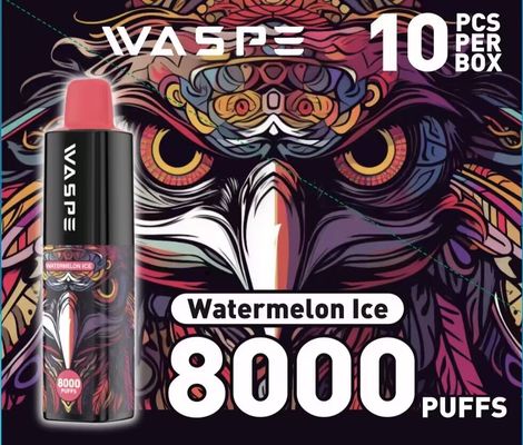 Tipo-C Cargador Cabe Waspe 8000Puffs Pluma electrónica desechable con batería de 650mAh