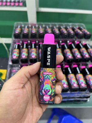 Tipo-C Cargador Cabe Waspe 8000Puffs Pluma electrónica desechable con batería de 650mAh