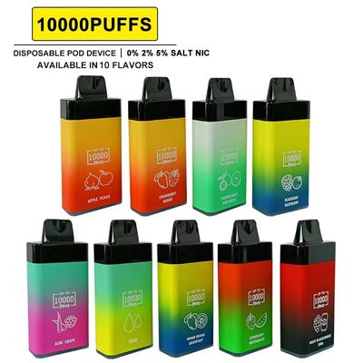 POCO BL10000 Puffs Vapor desechable Precargado 20 ml Jugo con flujo de aire 5% Nic