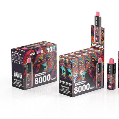 8000Puffs Pluma electrónica desechable con puerto de carga tipo C sin