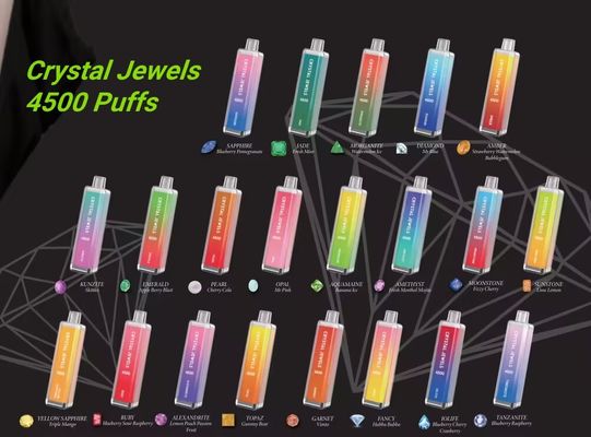 Crystal 4500 Vape Pen desechable 20 mg Recargable con una batería de 1500 mAh