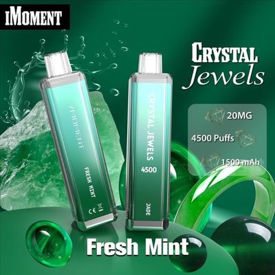 Bolígrafo de vapor de cristal personalizado de marca privada 12 ml 4500 Puff Pod desechable