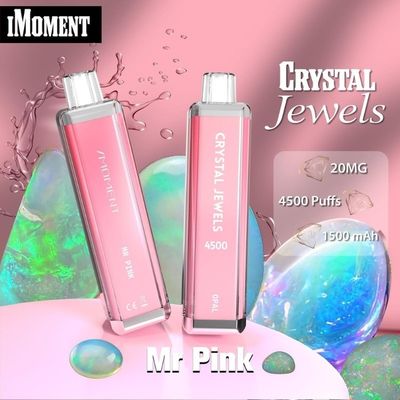 Pluma de vaporizador desechable Cristal joyas 4500 Puffs malla bobina de 15 ml líquido recargable Ecig