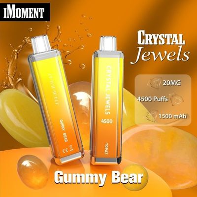 Pluma de vaporizador desechable Cristal joyas 4500 Puffs malla bobina de 15 ml líquido recargable Ecig