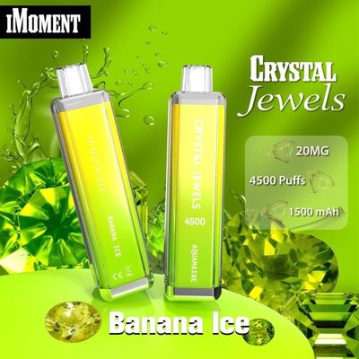 Dispositivo desechable de baja nicotina Vape Crystal Jewels 4500 Puff Dispositivo desechable más barra