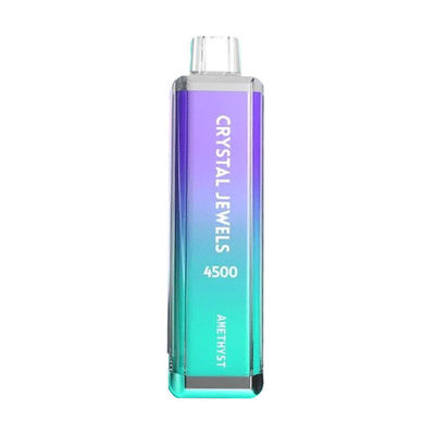Joyas de cristal pluma desechable de vapeo más barra 4500 sabor a fruta a granel