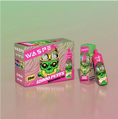 Waspe 12000 Puff Recargable Vapor desechable sabor a fruta E cigarrillo OEM disponible