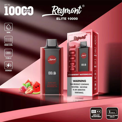 Elite 10000 Puffs Dispositivo de vapeo desechable recargable de 1.2 ohm Resistencia de malla bobina 8 sabor a fruta
