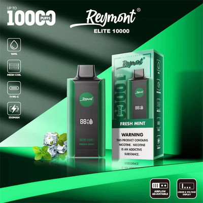 Elite 10000 Puffs Dispositivo de vapeo desechable recargable de 1.2 ohm Resistencia de malla bobina 8 sabor a fruta