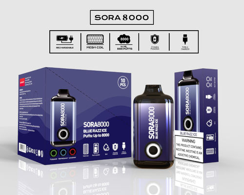 1Vaporizador de cigarrillos Sora 8000 E con capacidad de jugo