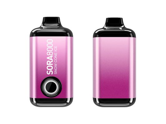 Sora 8000 Puff Cargador de cigarrillos electrónicos mezcla de frutas Falvores pluma de vapor desechable