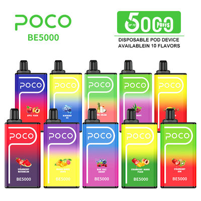POCO BE5000 sopla pluma de vaporizador desechable con flujo de aire ajustable 1200mah