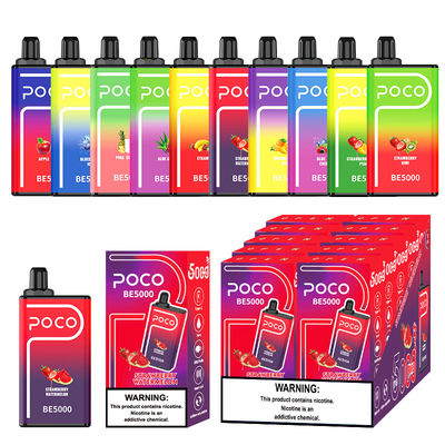 POCO BE5000 fuma cigarrillos electrónicos desechables con 0/20/30/50 mg de sal de nicotina