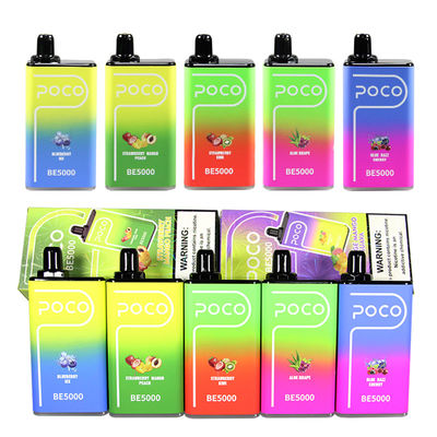 POCO BE5000 Puffs Precargados Pod Vape OEM E cigarrillo 5% Nic Sal
