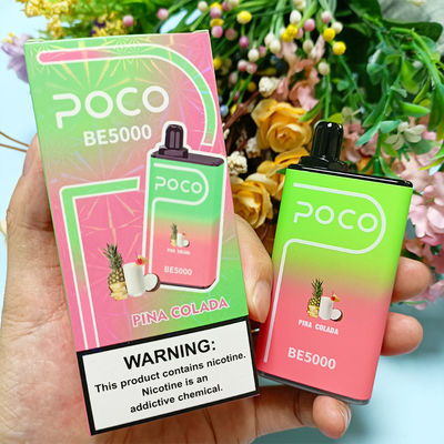 POCO BE5000 5000 Puffs Vape Pen desechable con sabor a fruta cigarrillo electrónico