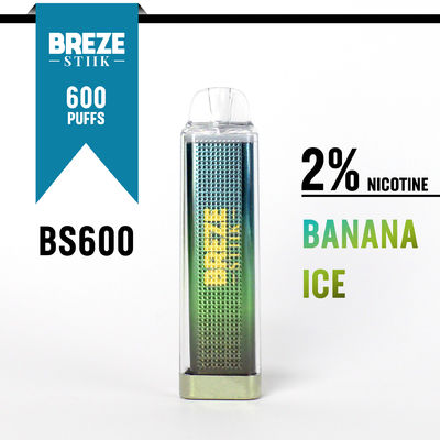 600Puffs Vape Pen desechable con 2% de níquel para la experiencia de vapeo en caja de visualización