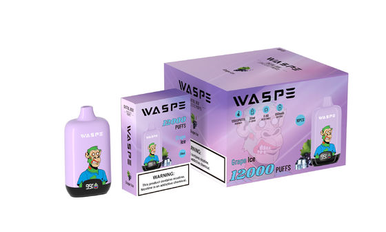 12000Puffs Display Mesh Coil Pluma de vapeo desechable 20 ml E-líquido 0/2%3%/5% Nic para vapeo