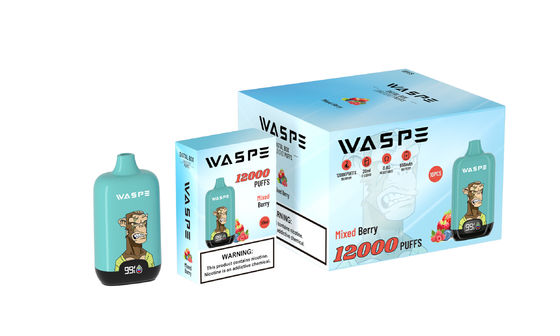 Caja digital Waspe pluma electrónica desechable 12000 pulgadas para una experiencia de vapeo superior
