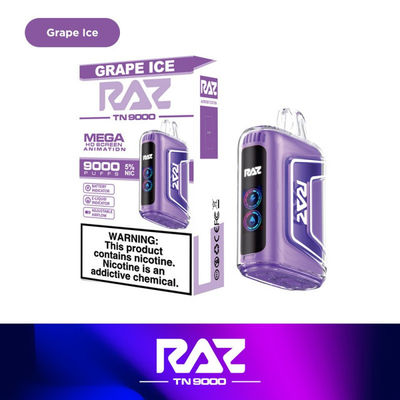 RAZ World Popular OEM Vape 9000Puffs Electrónico Mod Vape con bobina de malla