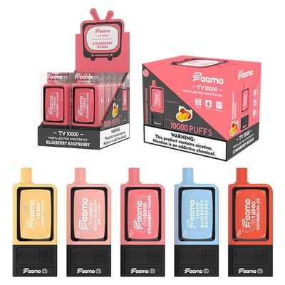 Más de 10000 puffs POD Vapor desechable con batería de 650mAh y 5% de fuerza Nic