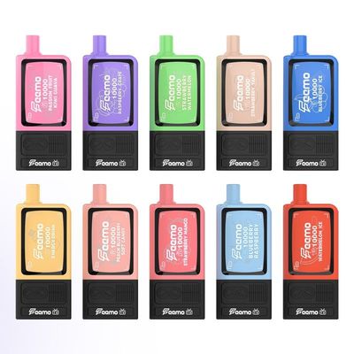 Más de 10000 puffs POD Vapor desechable con batería de 650mAh y 5% de fuerza Nic