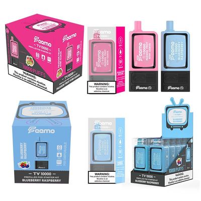 Más de 10000 puffs POD Vapor desechable con batería de 650mAh y 5% de fuerza Nic