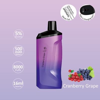 15 ml de E-Liquid POCO 5000 Puffs Dispositivo de 5% de nitrógeno para suavizado