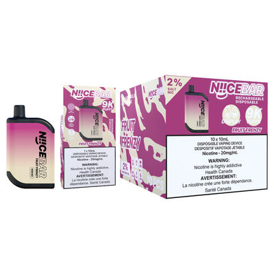 Dispositivo de vaporización de líquido electrónico de capacidad de 15 ml Niice Bar 9000 con diseño anti-fuga