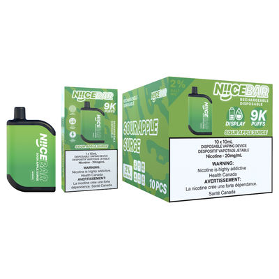 0/2%/5% Nic Big Puff Vape con resistencia de 1,1 ohm con pantalla