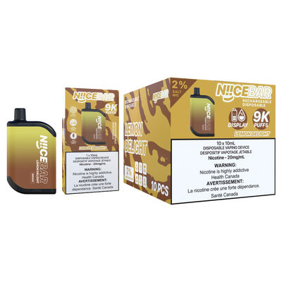 0/2%/5% Nic Big Puff Vape con resistencia de 1,1 ohm con pantalla