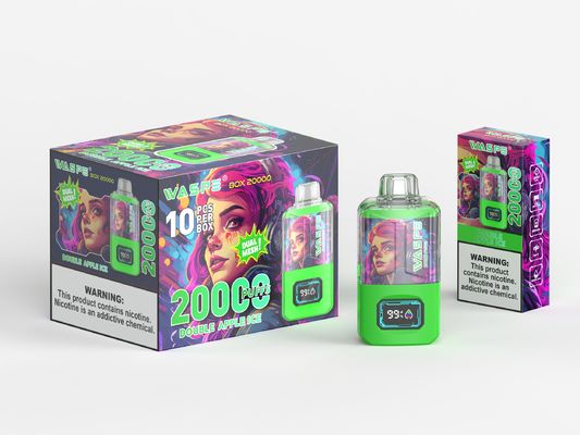 Tipo C Puerto de carga Vapor de gran cantidad 24 ml Jugo 12 sabores de frutas 20000 puffs
