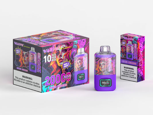 RGB Light Big Puff Batería de vapeo de 650 Mah Sus304 20000Puffs
