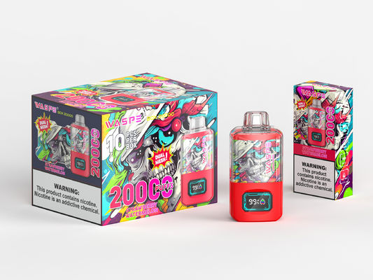 650 Mah Rgb Light Big Puff Vape con 24 ml de jugo y 20000 puffs Sus304 de color OEM